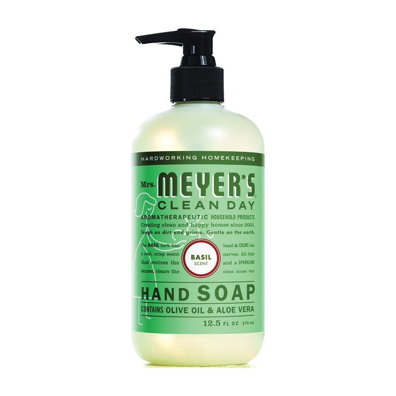 Mrs. Meyer's Mrs. Meyer's Clean Day Liquid Hand Soap, Basil Scent - 12.5 Fl Oz Liquid Hand Soap