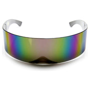 zeroUV Futuristic Retro Mirror Wrap Around Shield Sunglasses 8762 Sunglasses