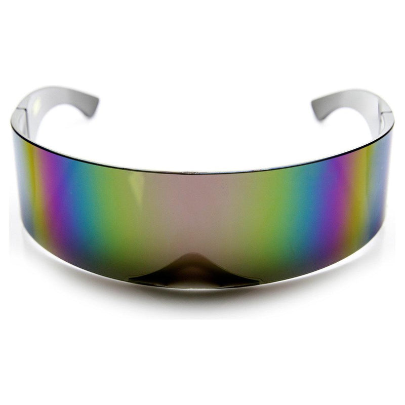 zeroUV Futuristic Retro Mirror Wrap Around Shield Sunglasses 8762 Sunglasses