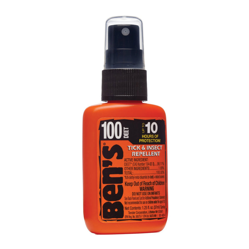 Ben's Ben's 100 DEET Tick & Insect Repellent - 1.25 oz Pump Spray - Max Formula Repellents