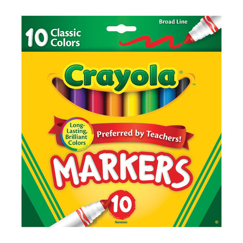 Crayola Crayola Broad Line Classic Colors Nontoxic Markers Markers