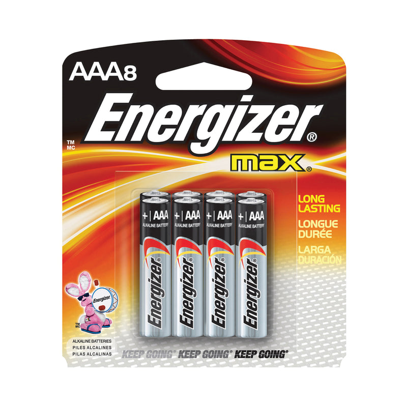 Energizer Energizer Max 8 Pack Aaa 1.5 V Alkaline Batteries Batteries