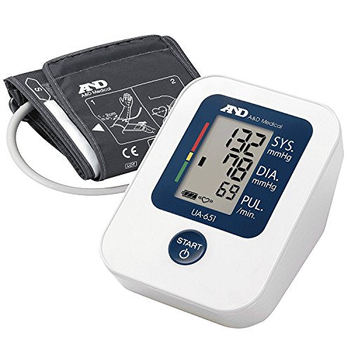A&D Medical A&D Medical Deluxe Upper Arm Blood Pressure Monitor With Wide Range Cuff Medical