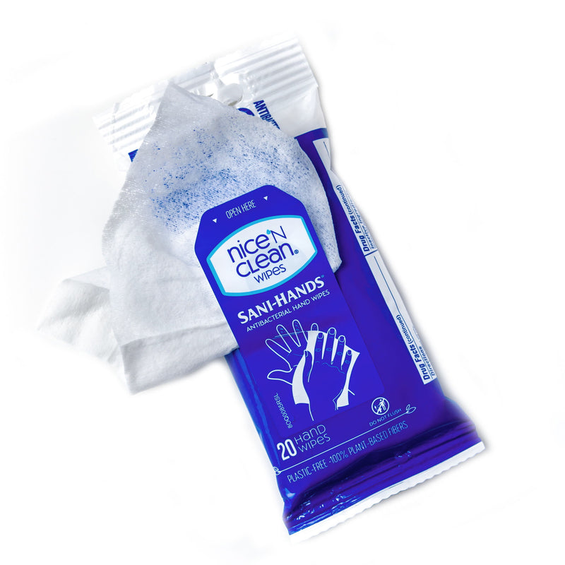Nice 'N Clean Nice 'N Clean Citrus Scent Antibacterial Hand Wipes, 20 Count, Tencel, 5x8 In Hand Sanitizers & Wipes White Smoke
