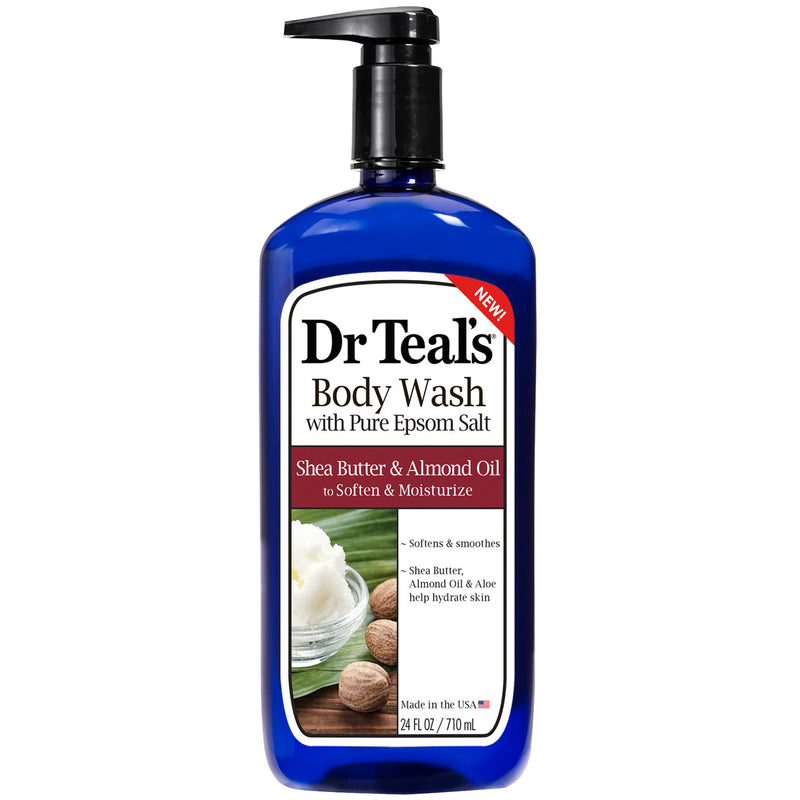 Dr Teal's Dr Teal's With Pure Epsom Salt Shea Butter & Almond Oil Body Wash 24 Oz Pump Bath & Body