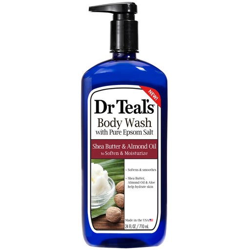 Dr Teal's Dr Teal's With Pure Epsom Salt Shea Butter & Almond Oil Body Wash 24 Oz Pump Bath & Body