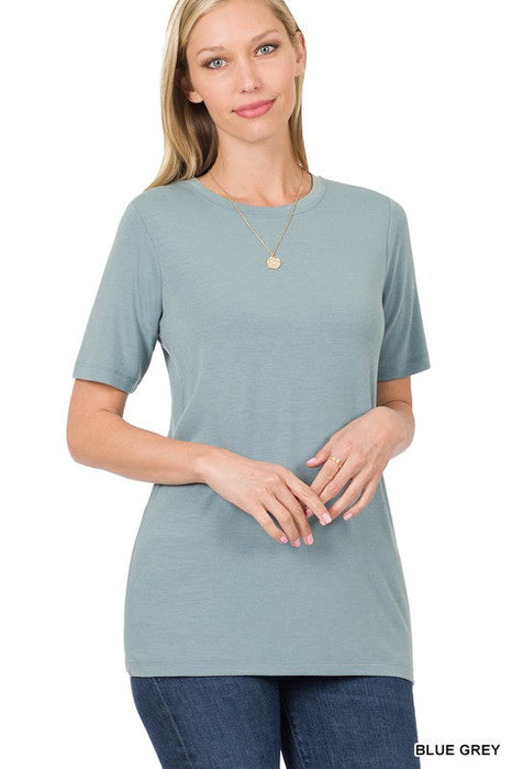 Zenana | Short Sleeve Round Neck Tee