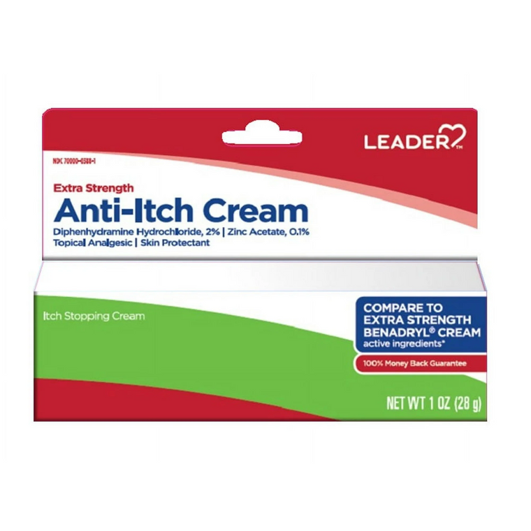 Leader Leader Anti-Itch Cream, Extra Strength, 1 Oz First Aid White Smoke