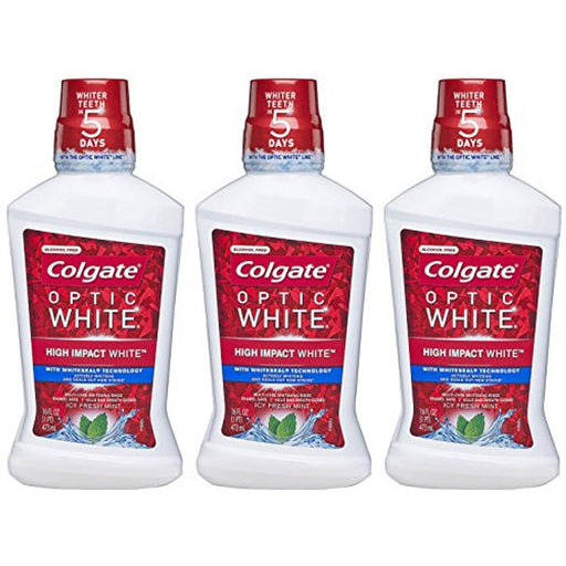 Colgate Colgate Optic White, Mouthwash, Whitening, Icy Fresh Mint, 16 Fl Oz Mouthwash