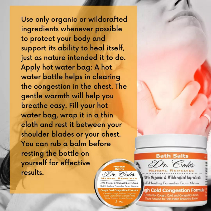 COLEHERBALS 26 - Dr. Cole’s Organic Cough Cold Congestion Relief Balm Herbal