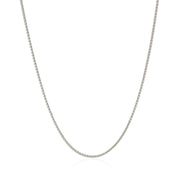Bids.com 14k White Gold Round Wheat Chain 1.0mm Necklaces