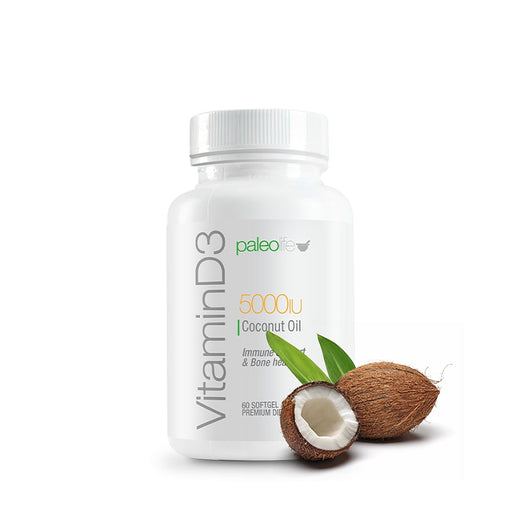 Paleolife Vitamin D3 5000 IU  + Aceite de Coco VITAMIN D3 5000 IU