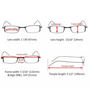 eyekeeper.com 12 Pack Stainless Steel Metal Frame Lightweight Reading Glasses R15005 Eyeglasses