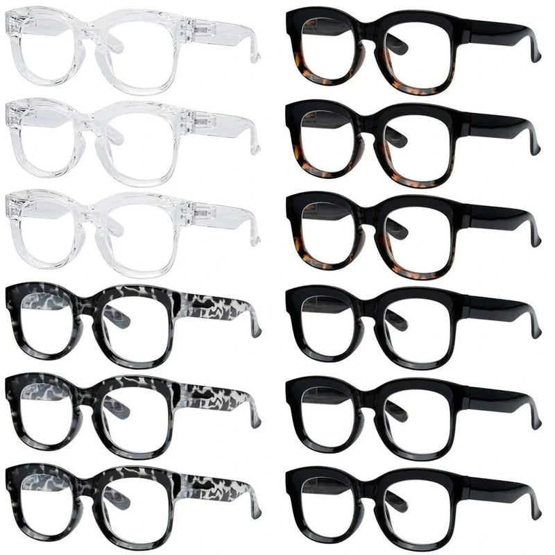 eyekeeper.com 12 Pack Thicker Frame Reading Glasses Ladies Readers R2013 Eyeglasses