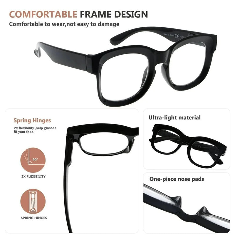 eyekeeper.com 12 Pack Thicker Frame Reading Glasses Ladies Readers R2013 Eyeglasses