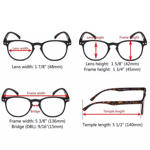 eyekeeper.com 12 Pack Women's Reading Glasses with Reading Sunglasses R060 Eyeglasses