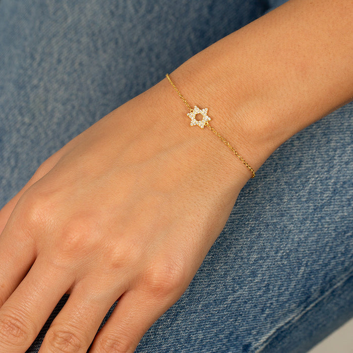 Pavé Star Of David Bracelet