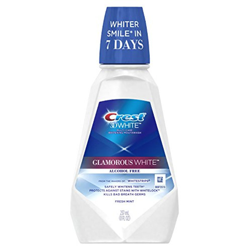 Crest Crest 3D White Mouthwash, Glamorous White, Fresh Mint Mouthwash