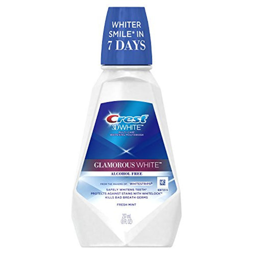 Crest Crest 3D White Mouthwash, Glamorous White, Fresh Mint Mouthwash