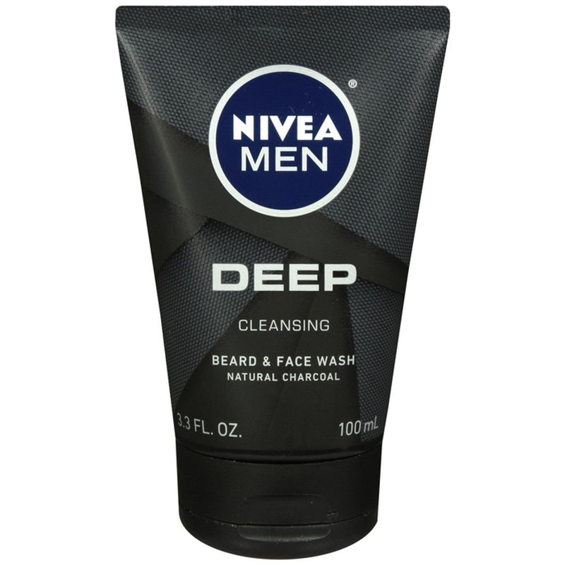 Nivea Men Nivea Men Deep Cleansing Beard And Face Wash 3.3 Ounce Health & Beauty