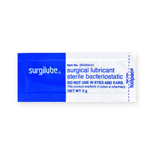 Surgilube Surgilube Sterile Foilpac Surgical Lubricant 144 X 3gm Surgical Lubricants