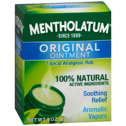 Mentholatum Mentholatum Original Ointment Topical Analgesic Rub 3 Oz Medicine & Drugs