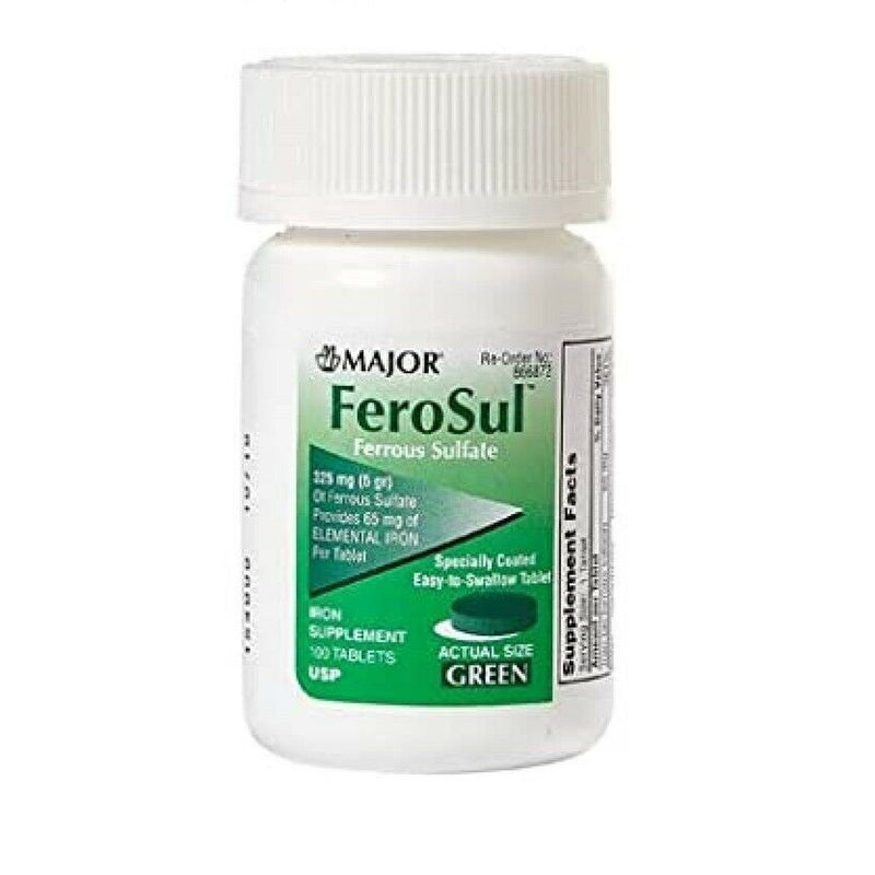 Ferrous Sulfate Ferrous Sulfate Green Tablets 325 Mg 100tablets Vitamins & Supplements