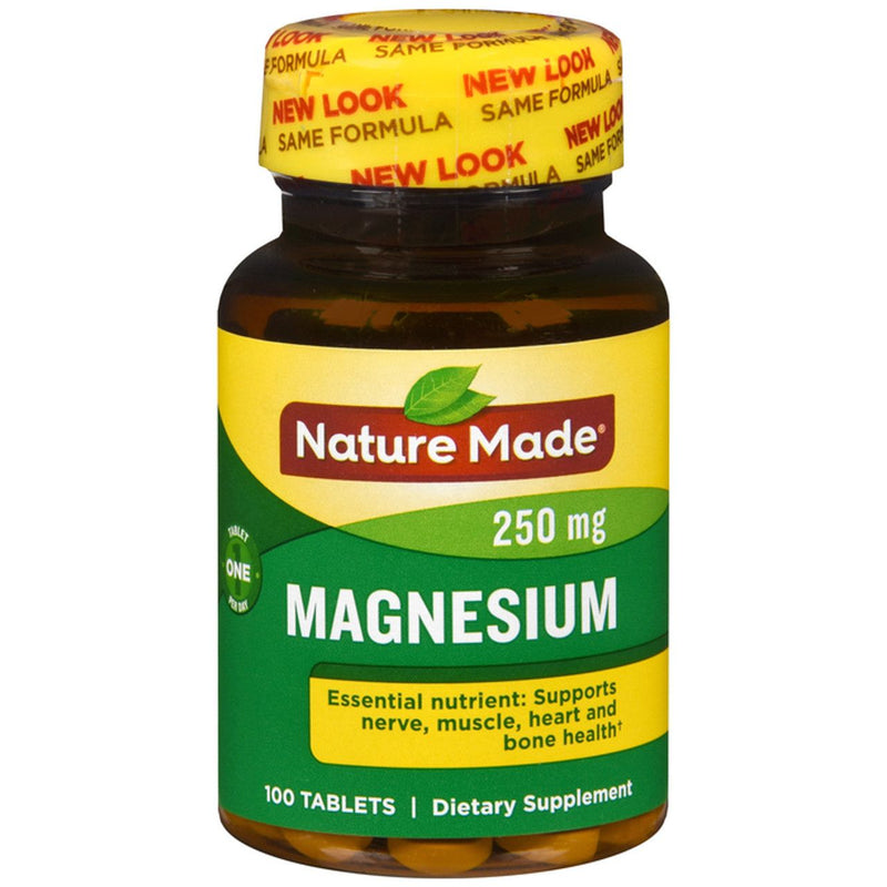Nature Made Nature Made Magnesium Oxide 250 Mg Tablets, 100 Count For Nutrition Support Vitamins & Supplements