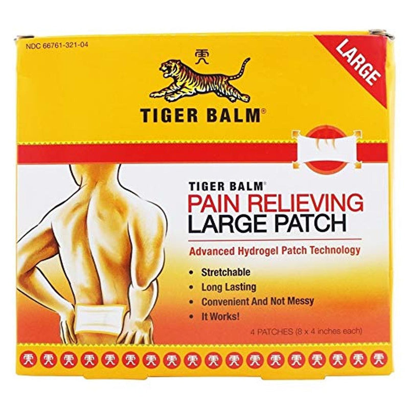Tiger Balm Tiger Balm Pain Relieving Hydrogel Patch, Large, 4 Patches Lotion & Moisturizer
