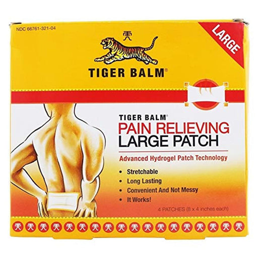 Tiger Balm Tiger Balm Pain Relieving Hydrogel Patch, Large, 4 Patches Lotion & Moisturizer