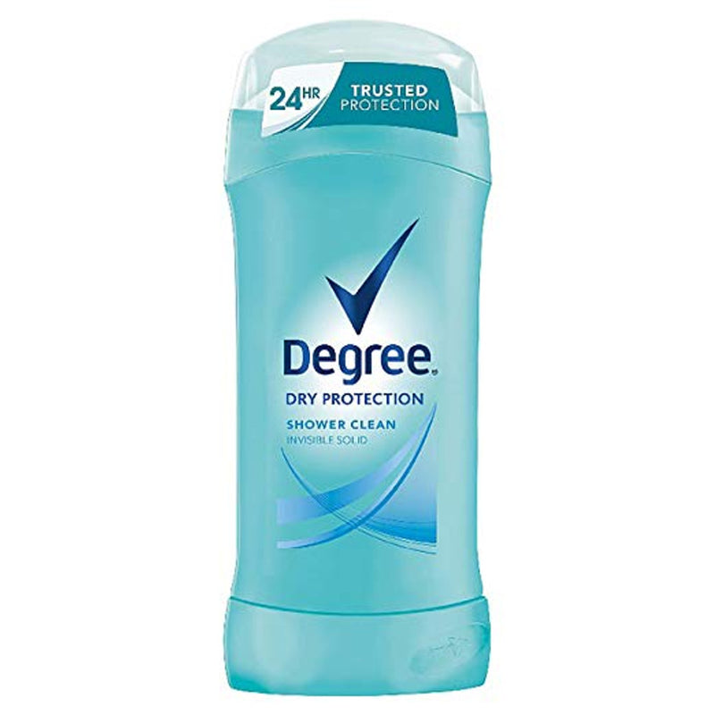 Degree Degree Women Original Protection Antiperspirant Deodorant, Shower Clean, 2.6 oz Invisible Solid Deodorant & Anti-Perspirant