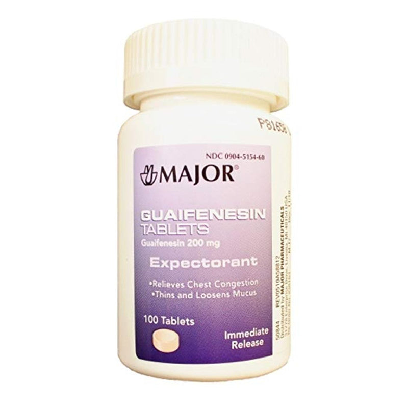Major Major Guaifenesin 200 Mg Mucus Relief Vitamins & Supplements