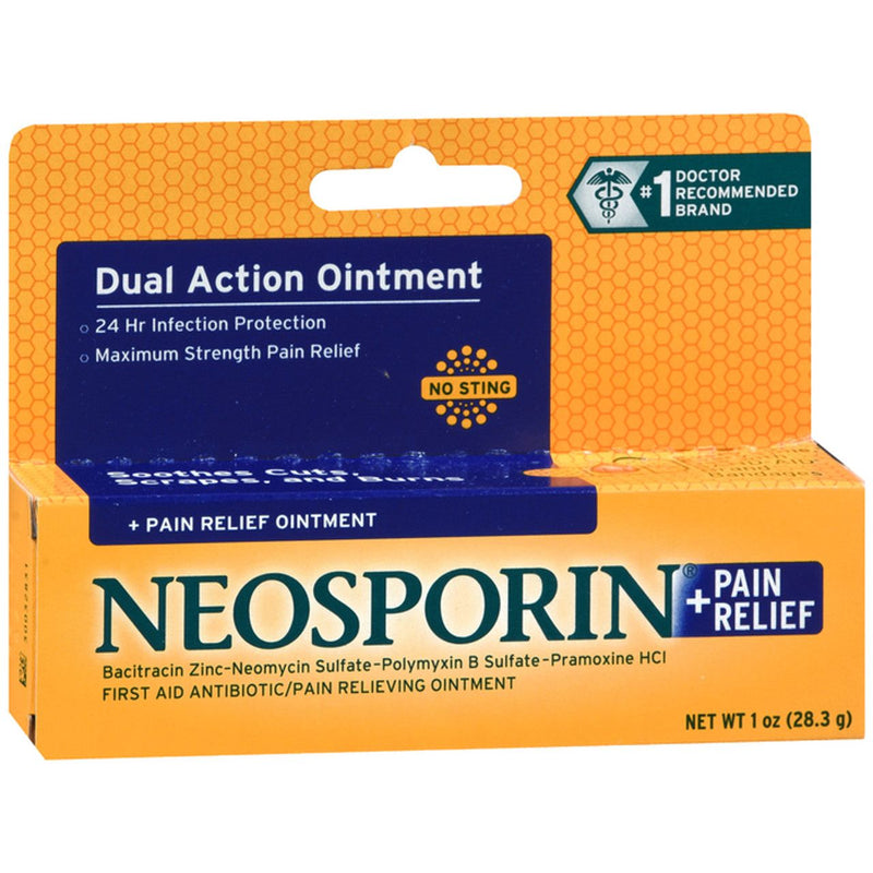 Neosporin Neosporin Plus Maximum Strength Antibiotic Pain Relief Ointment, 1 Oz First Aid