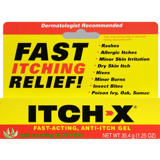 Itch-X Itch-X® Anti-Itch Gel – With Soothing Aloe Vera (1.25 Oz) First Aid