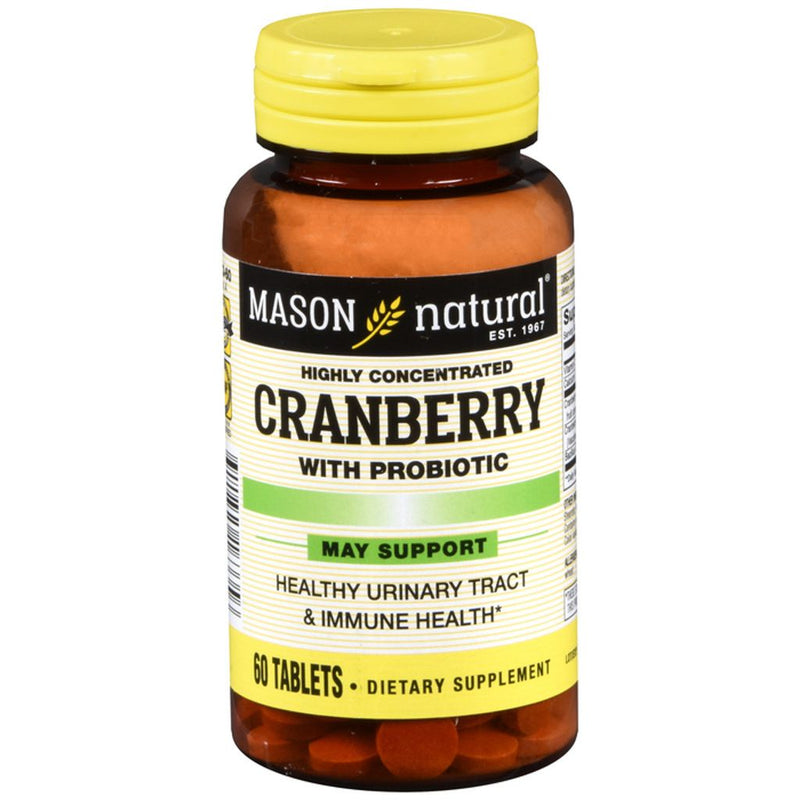 Mason Natural Mason Natural Cranberry With Probiotic, Highly Concentrated, 60 Tablets Vitamins & Supplements