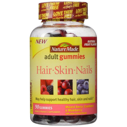 Nature Made Nature Made Hair, Skin, Nails Adult Gummies, Mixed Berry, Cranberry & Blueberry Vitamins & Supplements
