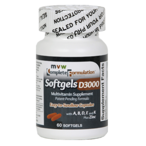 MVW MVW Complete Formulation D3000 Softgel Multivitamins With Zinc Vitamins & Supplements