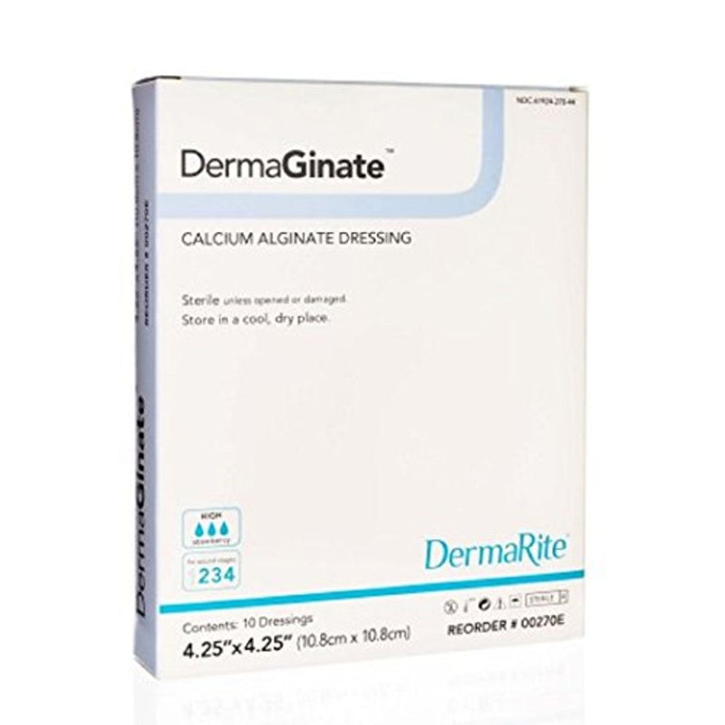 DermaRite DermaRite DermaGinate Calcium Alginate Dressing 4.25" X 4.25" Medical Tape & Bandages
