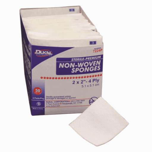 Dukal Corp Dukal Corp 4 PLY 2X2 Sterile Gauze Sponge 50x2 Sponges & Scouring Pads