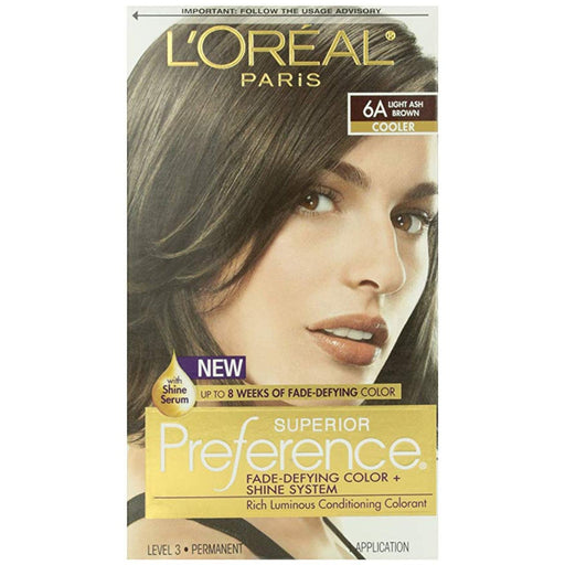 Superior Preference Superior Preference L'Oreal Paris Light Ash Brown #6A Cooler Hair Color 1 Hair Color