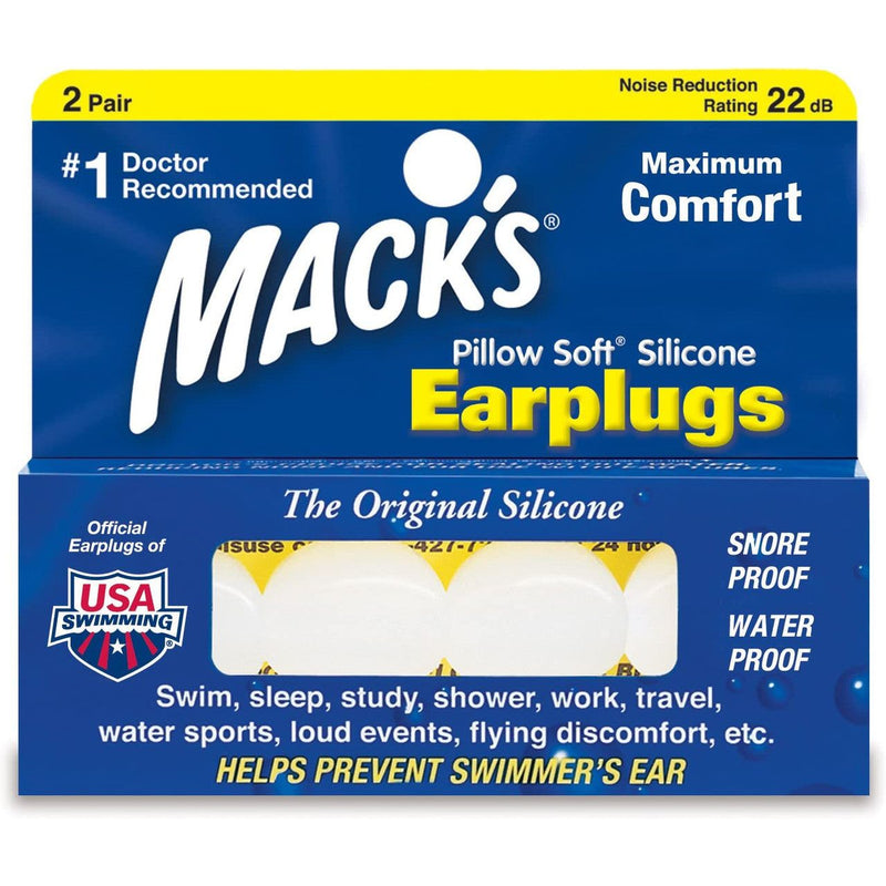 Mack's Mack's Pillow Soft Silicone Putty Earplugs, 2 Pair Earplugs Midnight Blue