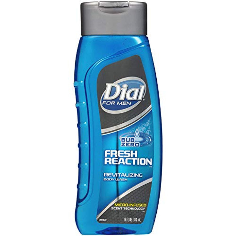 Dial Dial For Men Fresh Reaction Body Wash, Revitalizing, Sub Zero Body Wash White Smoke