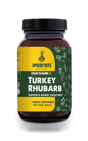 SpeedyVite® Colon Cleaner (Max Strength) Turkey Rhubarb — 120 Veg Caps | Supports Bowel Function* | SpeedyVite® - FREE EXPEDITED Veg Capsules