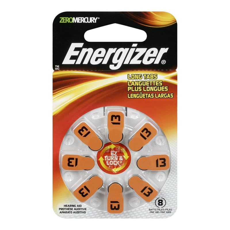Energizer Energizer Hearing Aid Batteries Size 13, Orange Tab Batteries