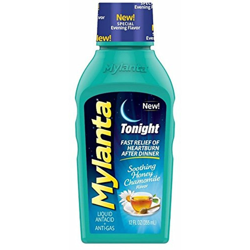 Mylanta Mylanta Tonight Soothing Honey Chamomile Flavor Liquid Antacid + Anti Gas 12 Fl Oz Health & Beauty