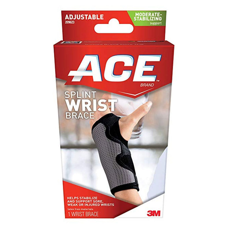ACE Ace Splint Wrist Brace Reversible 209623, One Size Adjustable Supports & Braces