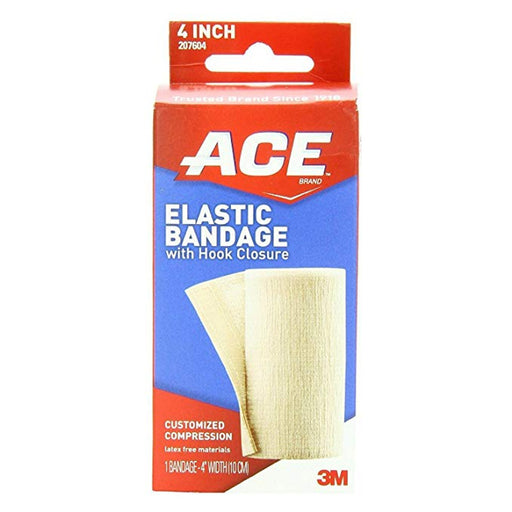 ACE ACE Elastic Bandage, With Hook Closure, 4 Inch Width First Aid