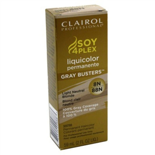 Clairol Professional Clairol Professional Soy4plex 8N/88N Light Neutral Blonde Liquicolor Permanent Hair Color, 2 Oz Hair Color White Smoke