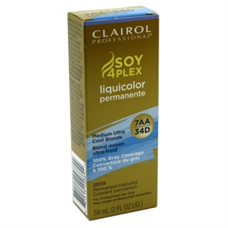 Clairol Clairol Professional Liquicolor Permanent Hair Color 34D - Medium Ultra Cool Blonde Hair Color Dark Olive Green