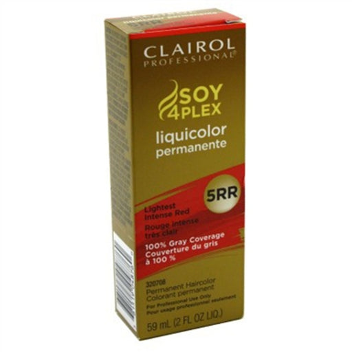 Clairol Professional Clairol Professional Soy4plex Liquicolor Permanent Hair Color, 5RR Lightest Intense Red, 2 Oz Hair Color Saddle Brown